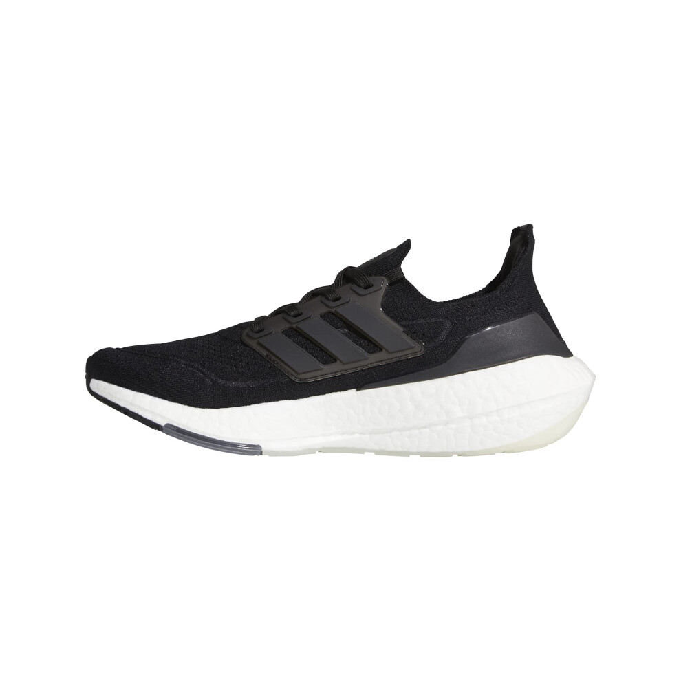 adidas Men's Ultraboost-21 Running Shoe  Black/Black/Grey  6.5