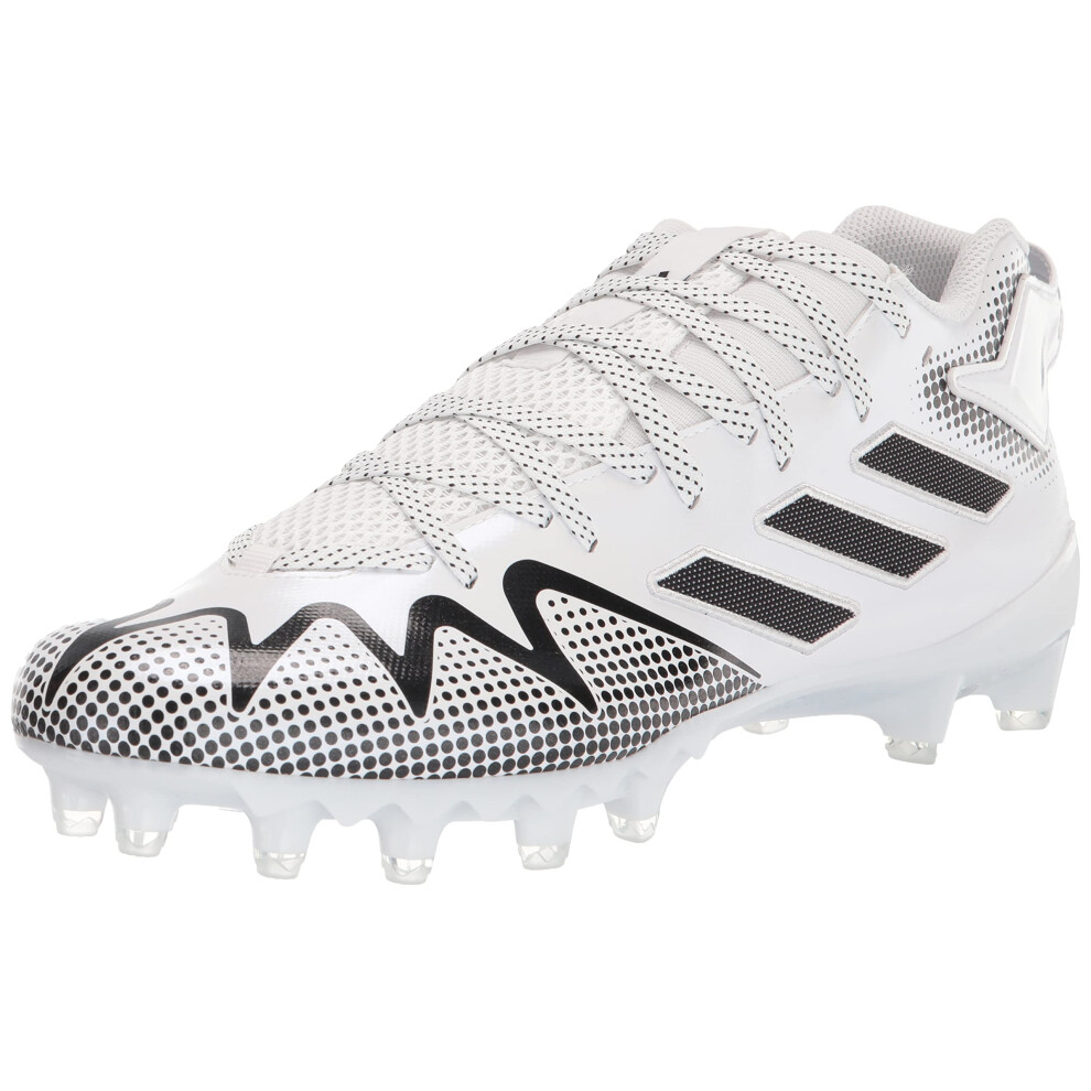 adidas Men's Freak 22-Team Football Shoe  White/Black/Clear Grey  10.5