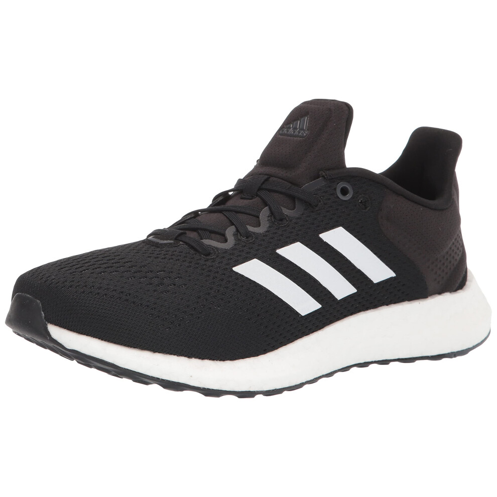 adidas Men's Pureboost 21 Running Shoe  Core Black/White/Grey Six  8.5