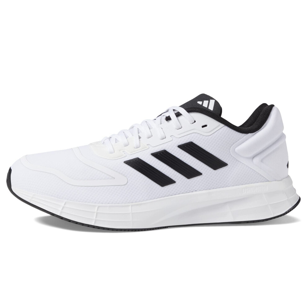 adidas Men's Duramo 10 Running Shoe  White/Black/White  9.5