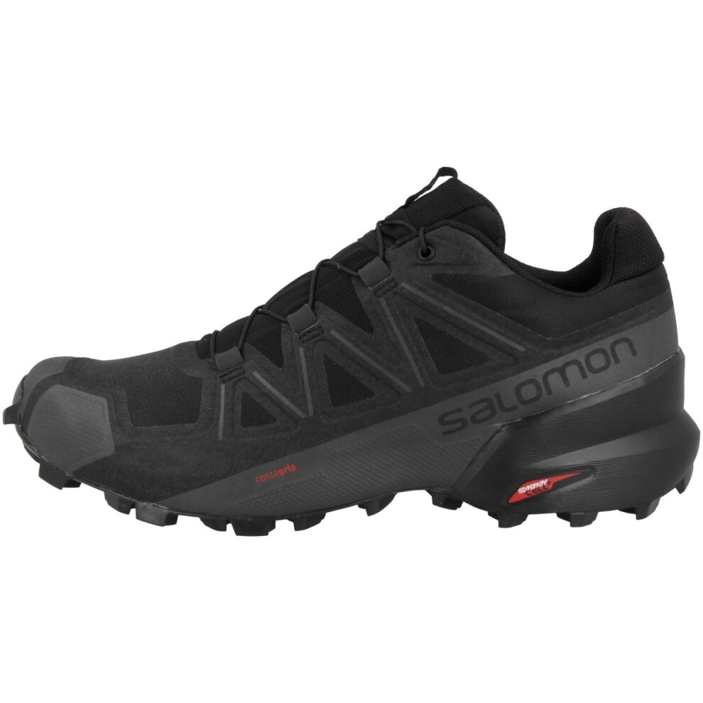 Salomon Speedcross 5 Trail Running Shoes for Men  Black/Black/Phantom