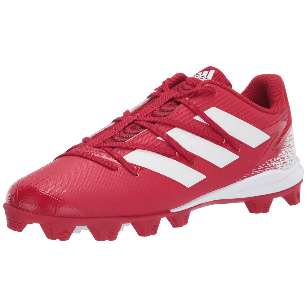 adidas Men's Afterburner 8 MD Baseball Shoe  Team Power Red/White/Whit