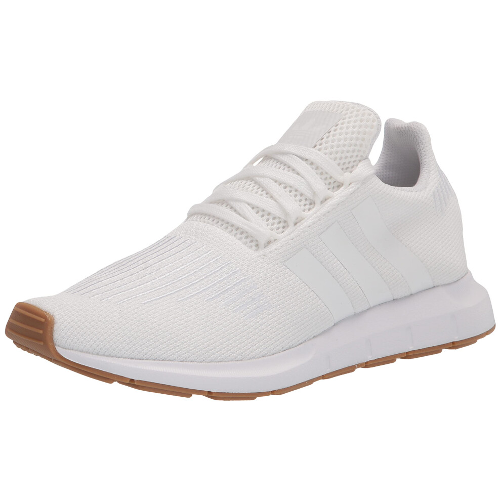 adidas Men's Swift Running Shoe  White/White/Gum  9.5