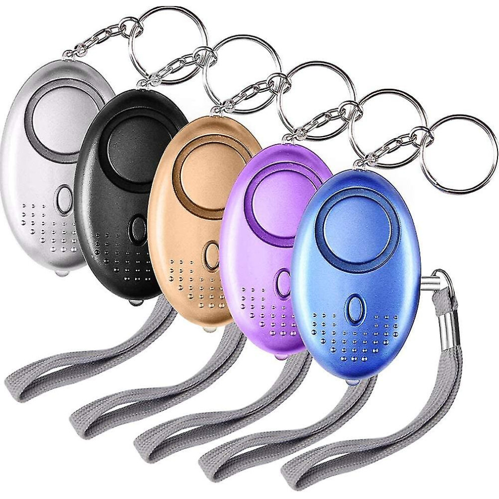 5 Pack 140db Personal Security Alarm Keychain With Led Light,personal Alarm