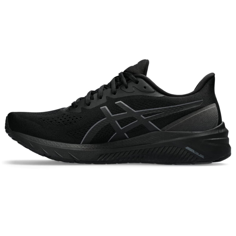 ASICS Men's GT-1000 12 Running Shoes  7.5  BLACK/CARRIER GREY