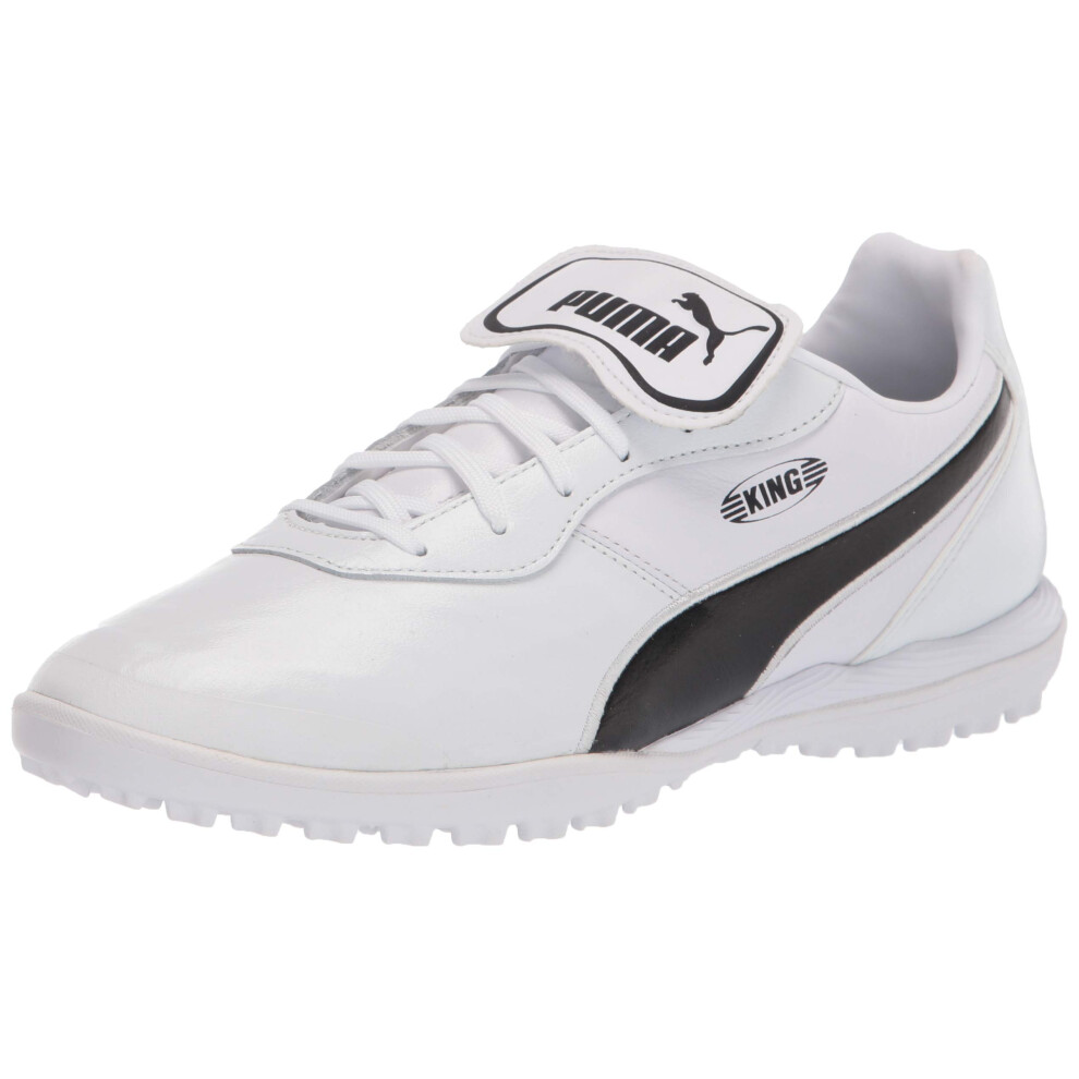 PUMA unisex adult King Soccer Shoe  Puma White-puma Black-puma White