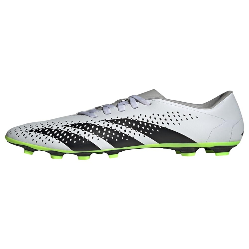 adidas Unisex Predator Accuracy.4 Firm Ground Sneaker  White/Black/Luc