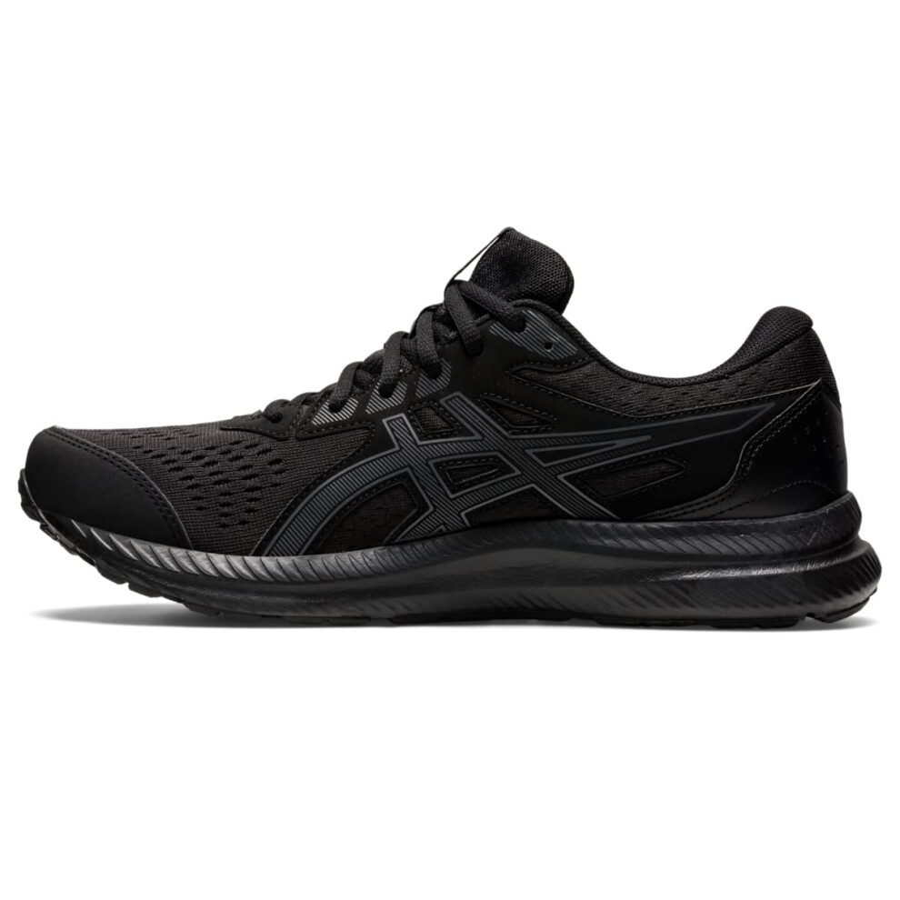 ASICS Men's Gel-Contend 8 Running Shoes  8  Black/Carrier Grey