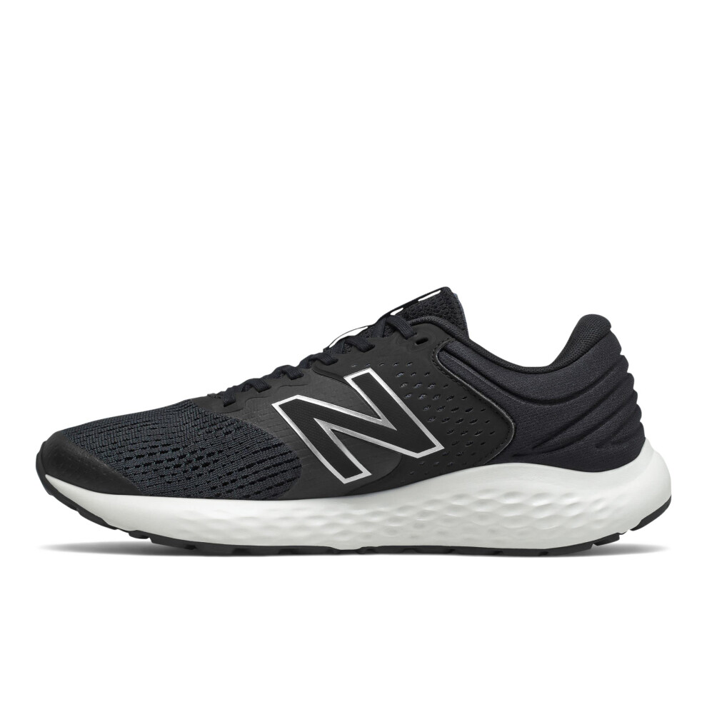 New Balance Men's 520 V7 Running Shoe  Black/White  8