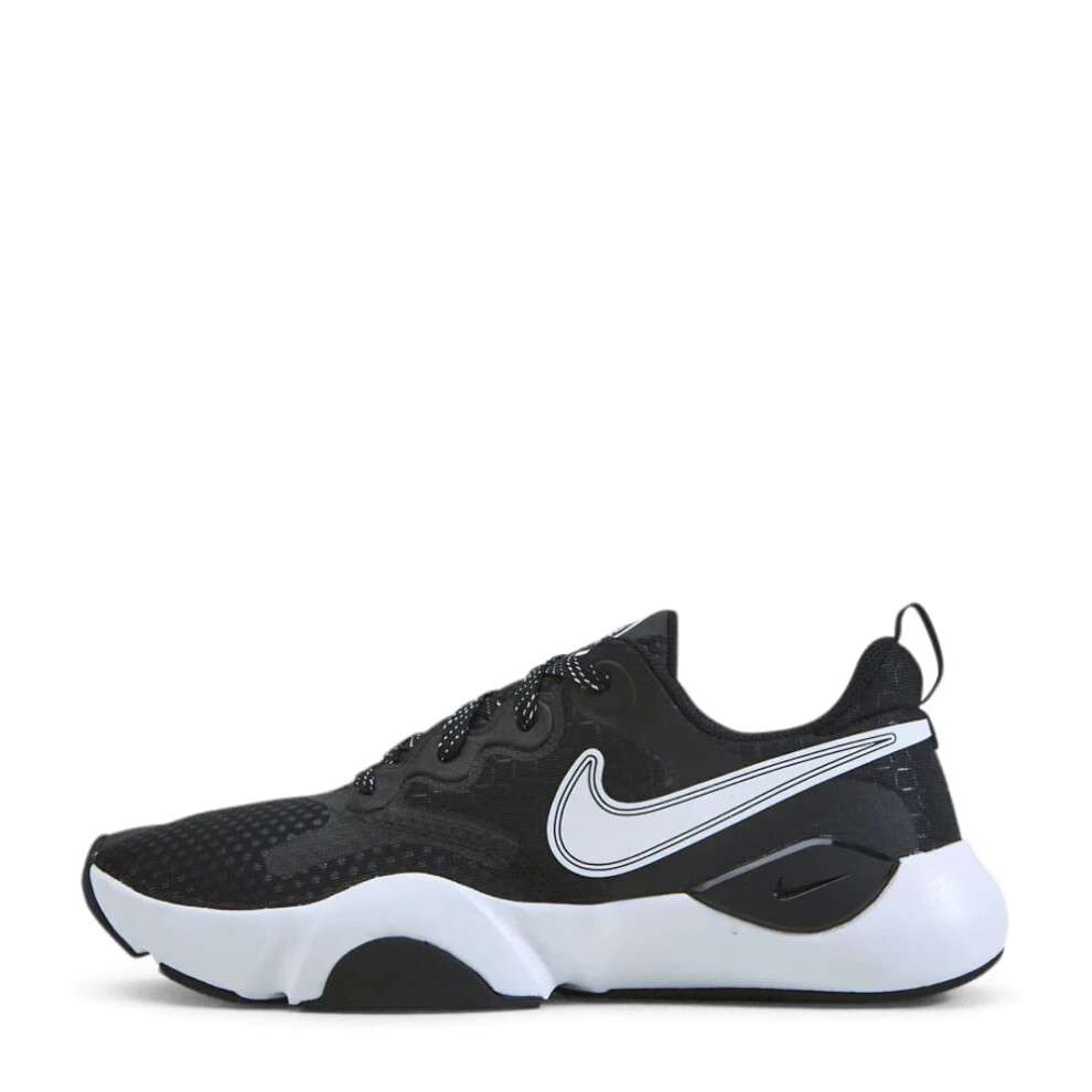 NIKE Men's Stroke Running Shoe  Black White  9