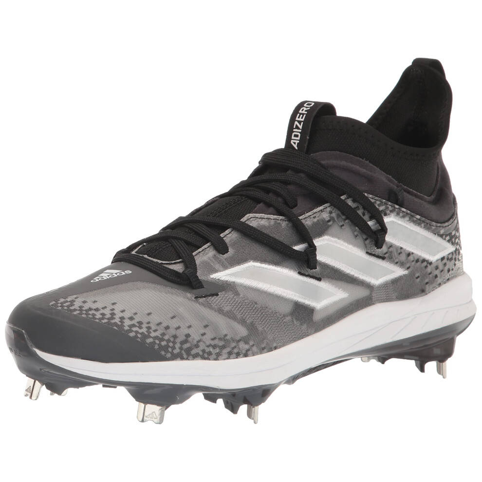 adidas Men's Adizero Afterburner 9 NWV Baseball Shoe  Black/White/Grey