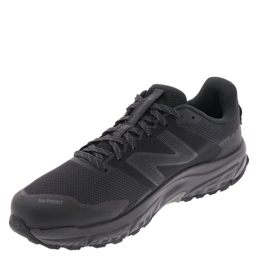 New Balance Men's Fresh Foam 510 V6 Trail Running Shoe  Black/Grey Mat