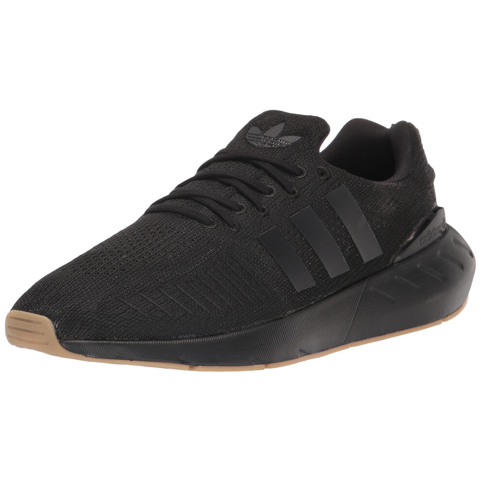 adidas Men's Swift Run 22 Sneaker  Black/Gum/White  9.5