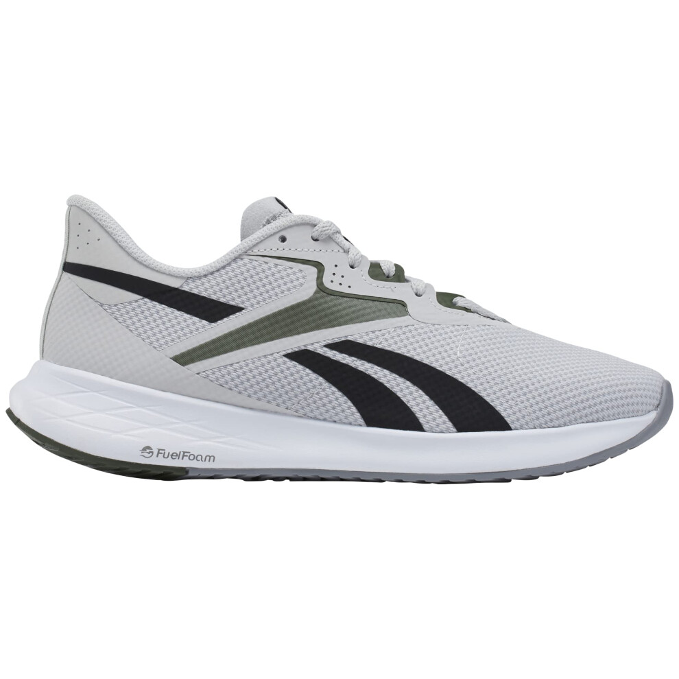 Reebok Men's Energen Run 3 Sneaker  Steely Fog/Varsity Green/Black  8.