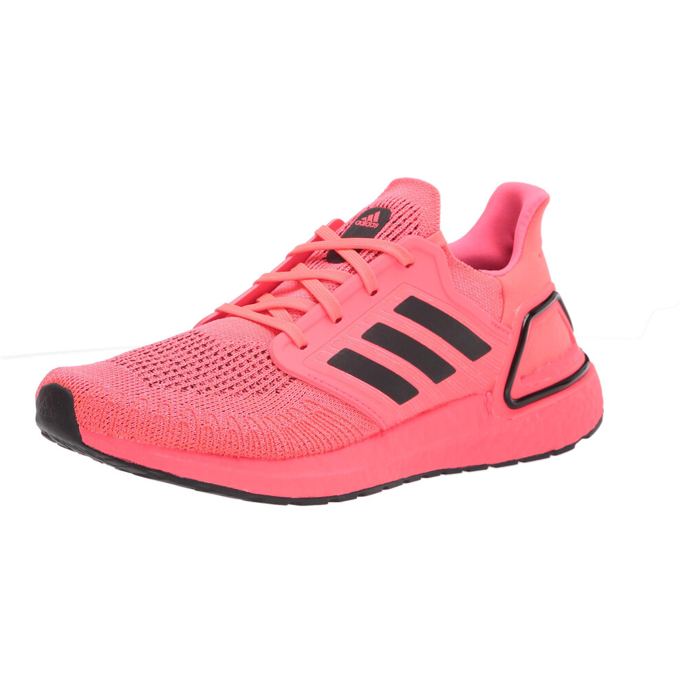 adidas mens Ultraboost 20 Pink/Black/Pink 9.5 M US