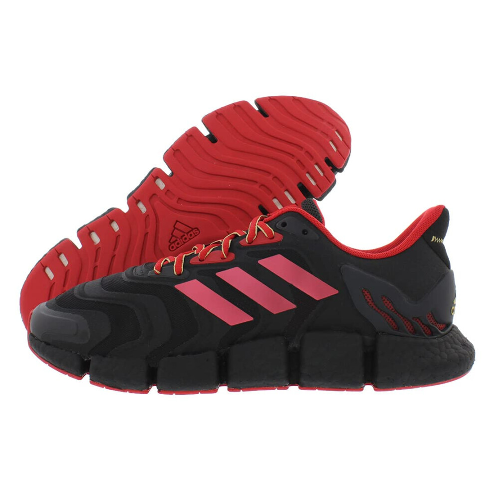 adidas Mens Climacool Vento Running Sneakers Shoes - Black Red - Size