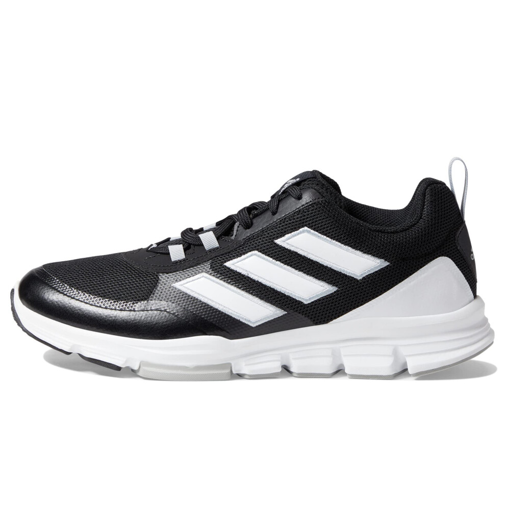 adidas Men's Speed Trainer 5 Baseball Shoe  Core Black/White/Silver Me