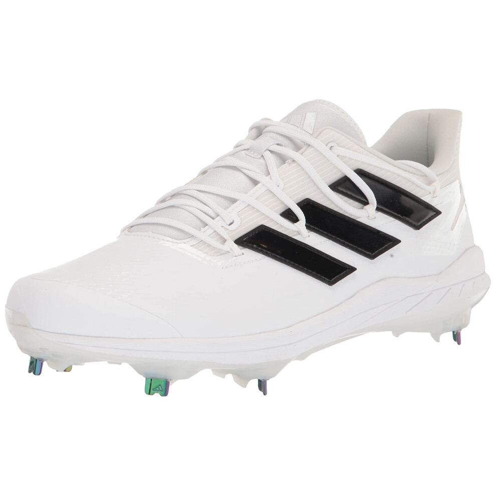 adidas Men's Adizero Afterburner 8 Baseball Shoe  White/Core Black/Whi