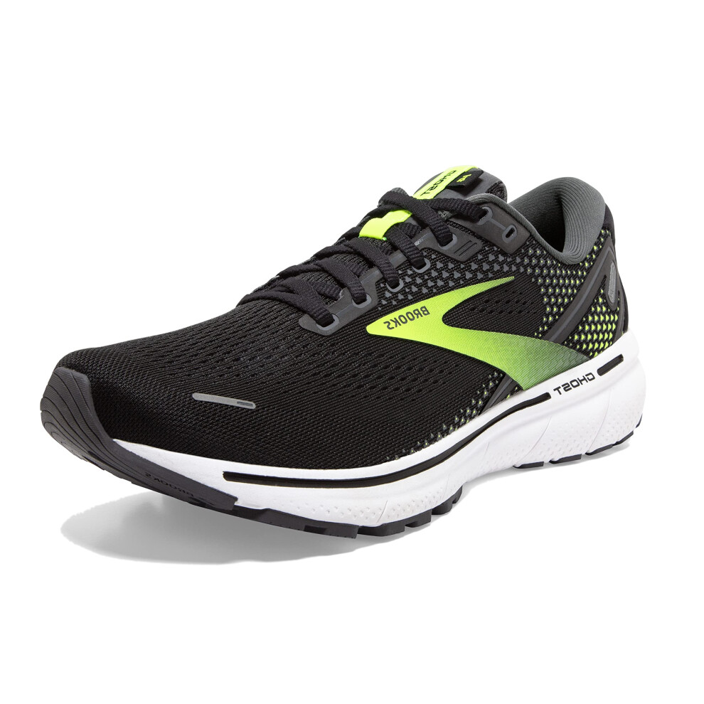 Brooks Men's Ghost 14 Neutral Running Shoe - Black/Pearl/Nightlife - 1