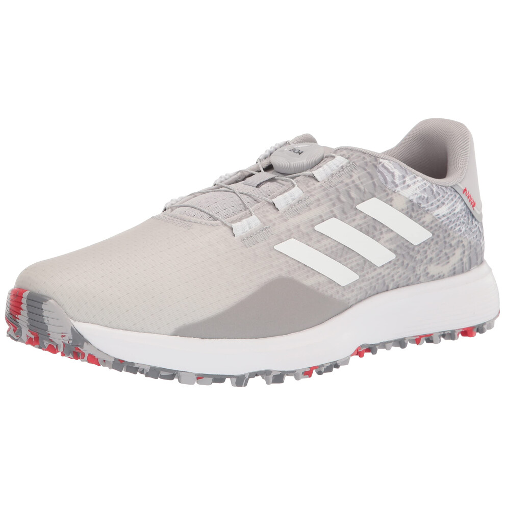 adidas Men's S2G Spikeless BOA Golf Shoes  Grey Two/Footwear White/Gre