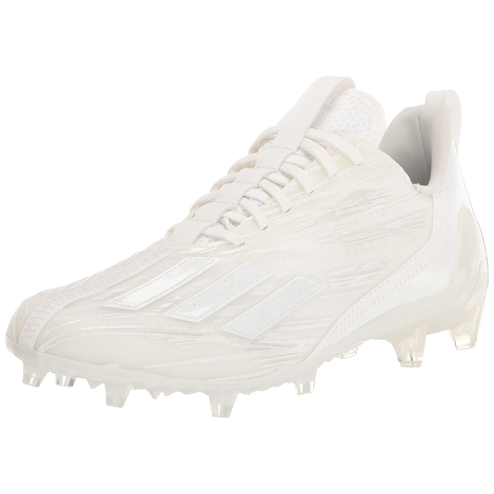 adidas Men's Adizero Football Shoe  White/White/White  12.5