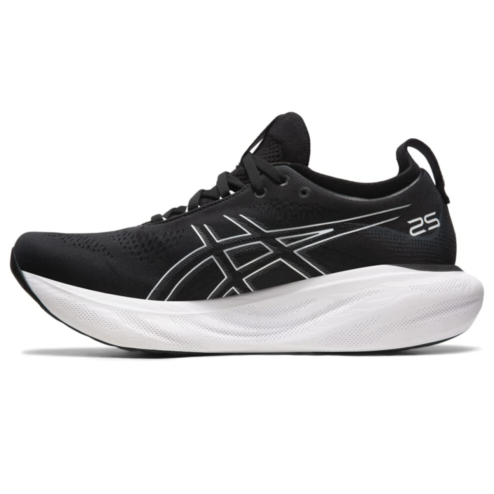 ASICS Men's Gel-Nimbus 25 Running Shoes  8.5  Black/Pure Silver