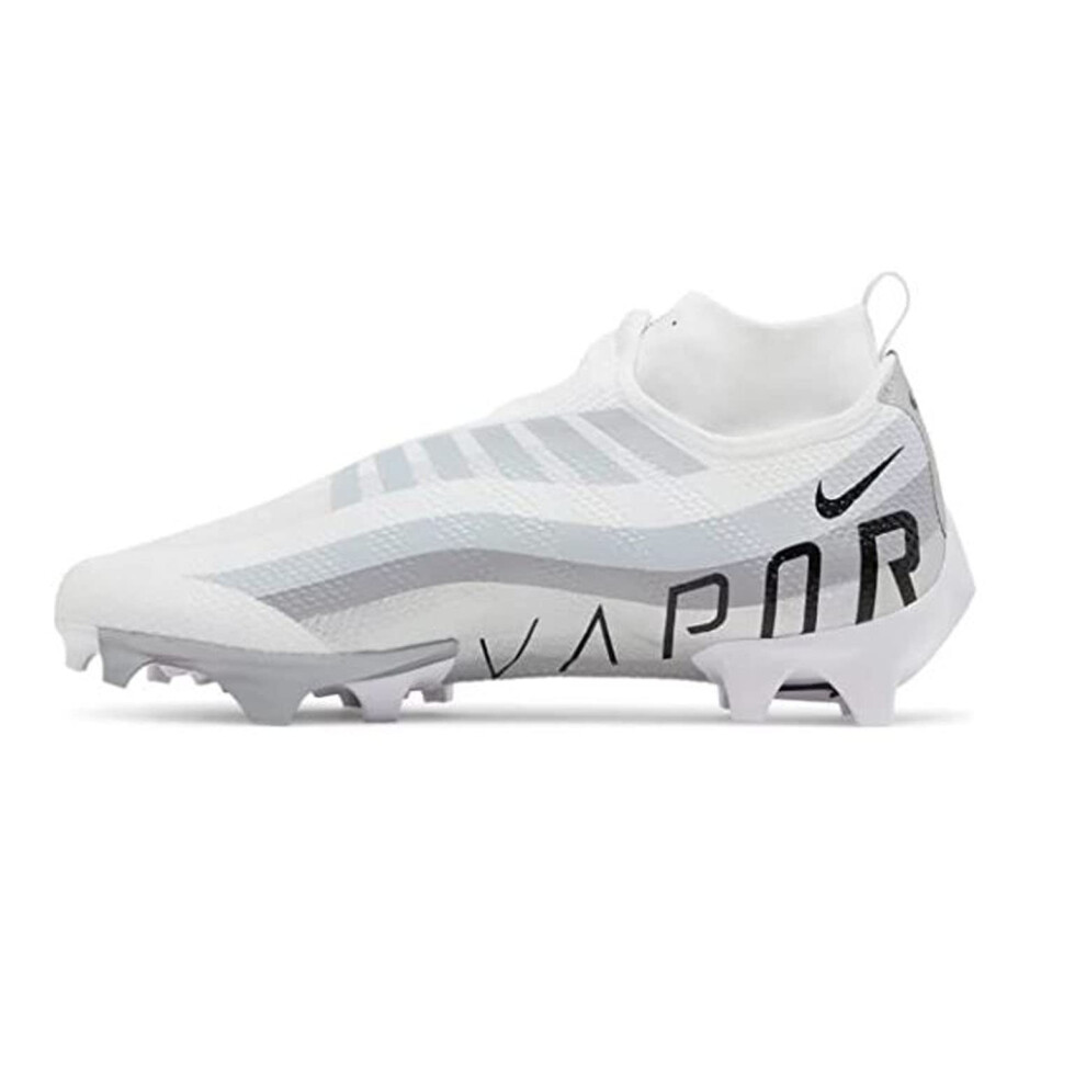 Nike Mens Vapor Edge Pro 360 Football Cleat  White/Black-Metallic Silv