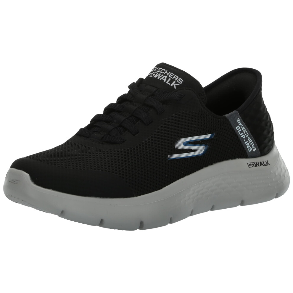 Skechers Men's Free Slip-ins Go Walk Flex-Hands Up Sneaker  Black/Grey