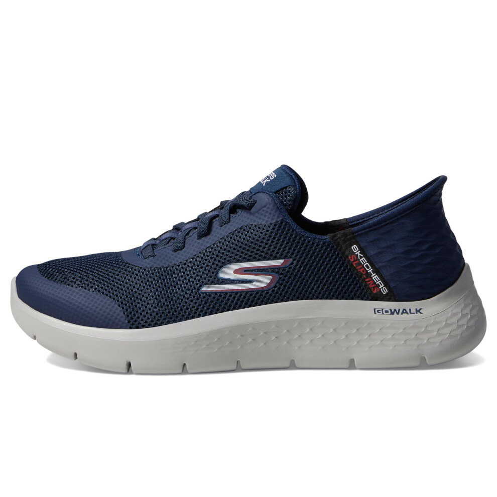 Skechers Men's Free Slip-ins Go Walk Flex-Hands Up Sneaker  Navy  8.5