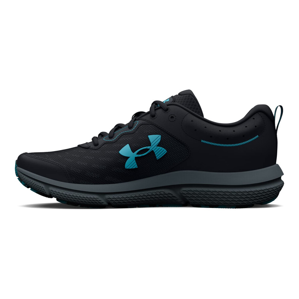 Under Armour Men's Charged Assert 10  (003) Black/Black/Blue Surf  10.