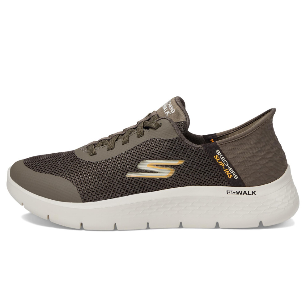 Skechers Men's Free Slip-ins Go Walk Flex-Hands Up Sneaker  Brown  9 W