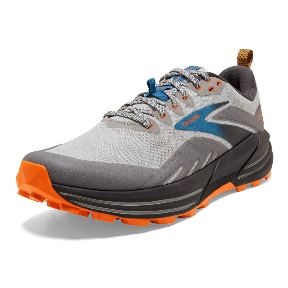 Brooks Men's Cascadia 16 Trail Running Shoe - Oyster Mushroom/Alloy/Or