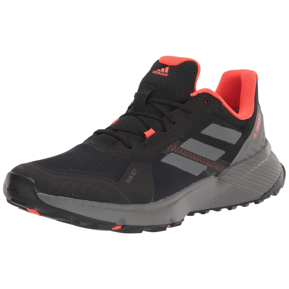 adidas Men's Terrex Soulstride Rain.Rdy Trail Running Shoes  Black/Gre