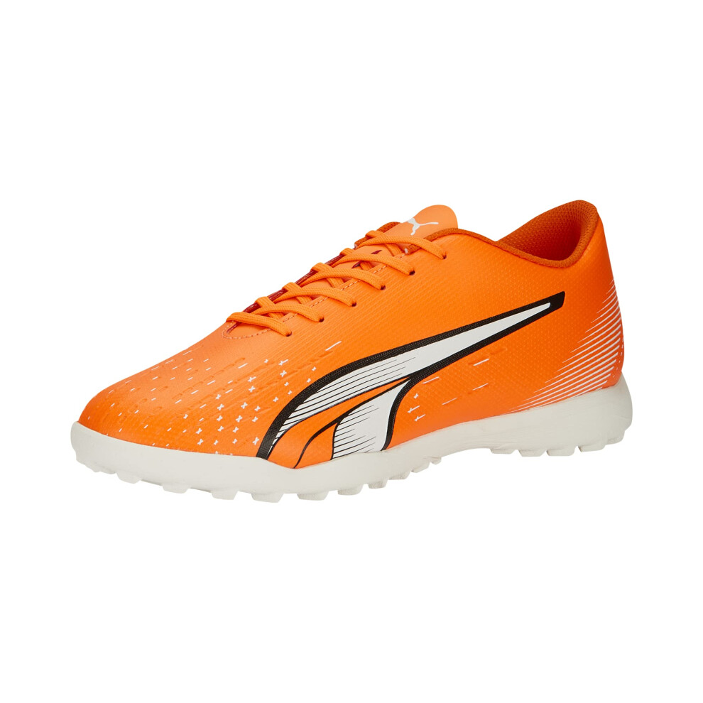 PUMA Men's ULTRA PLAY TURF TRAINING Soccer Shoe  Ultra Orange-PUMA Whi