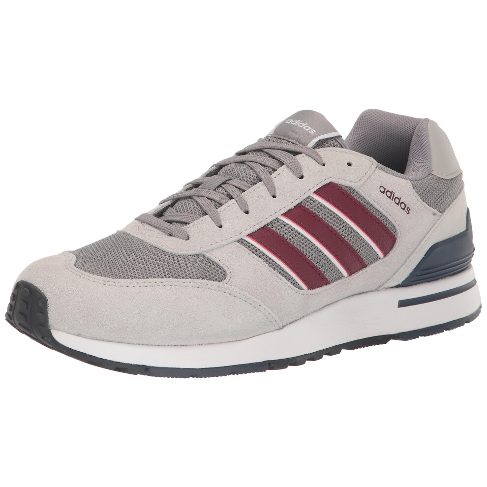 adidas Men's Run 80s Sneaker  Grey/Shadow Red/Shadow Navy  10