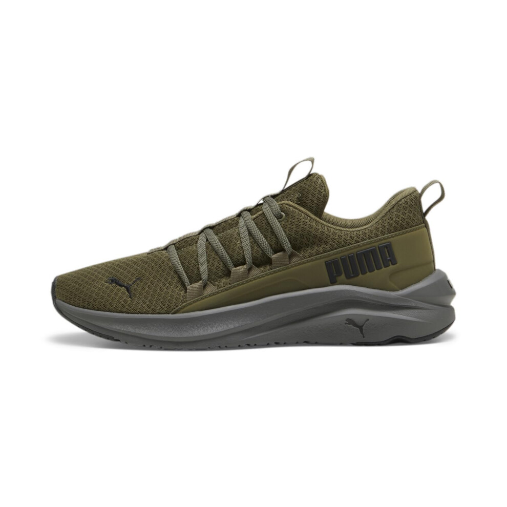 PUMA Mens Softride One4all Sneaker  Puma Olive-Cool Dark Gray-puma Bla