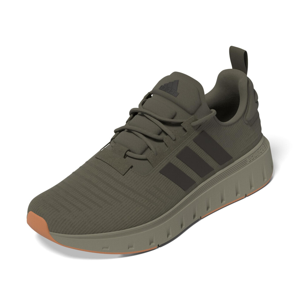 adidas Men's Swift Run 23 Sneaker  Olive Strata/Shadow Olive/Gum  8