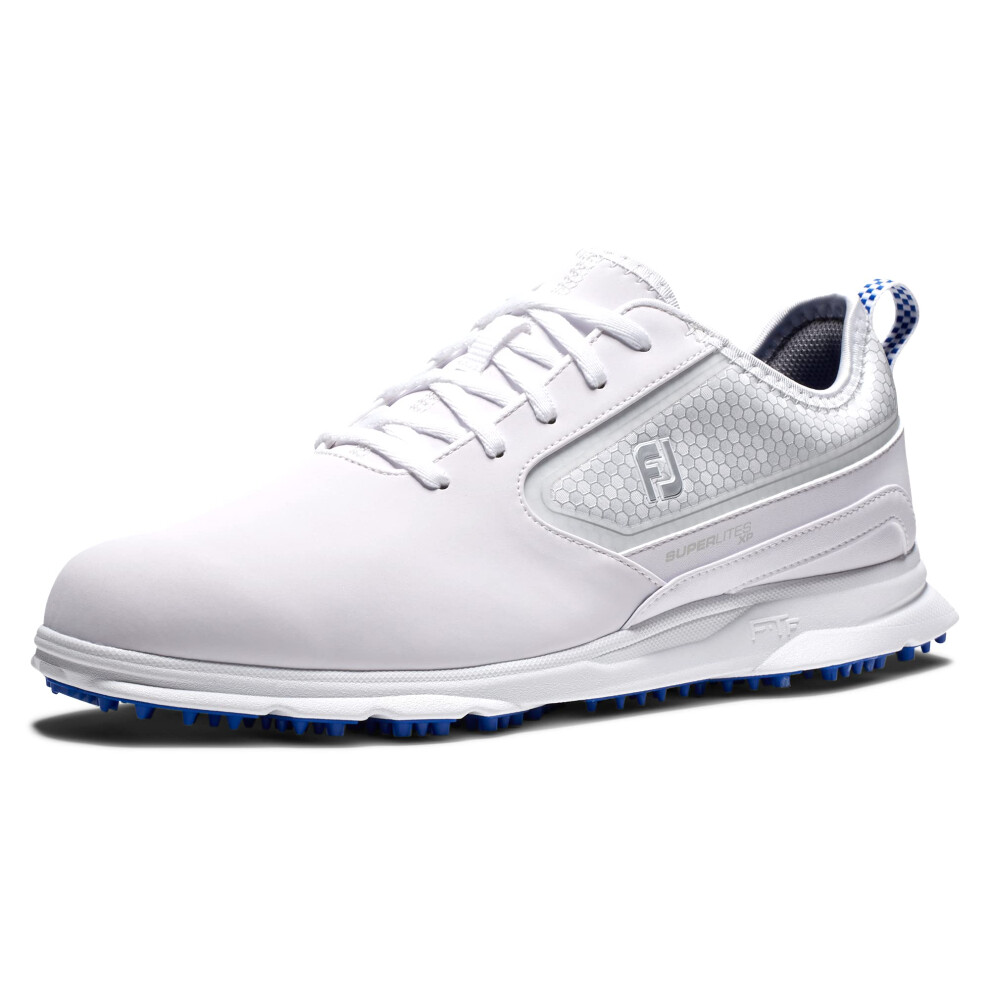 FootJoy Men's Superlites XP Golf Shoe  White/Blue  9.5