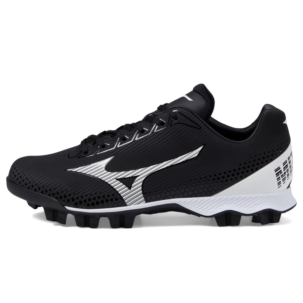 Mizuno Men's Wave Lightrevo Baseball Shoe  Black-White  12