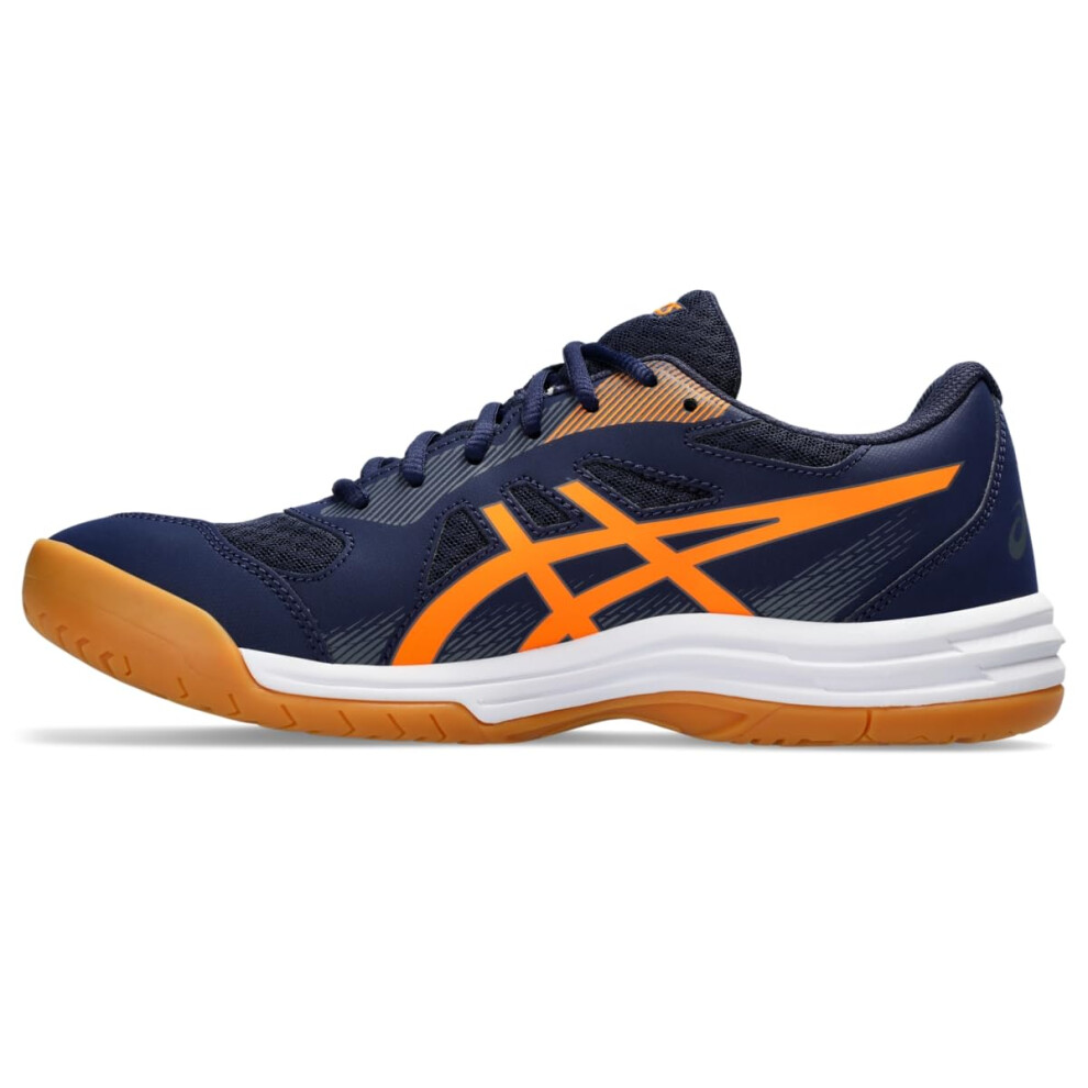 ASICS Men's Upcourt 5 Indoor Sport Shoe  10  Peacoat/Shocking Orange