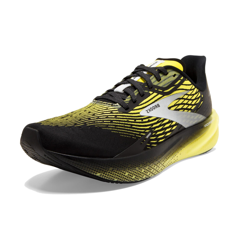 Brooks Mens Hyperion Max Neutral Running Shoe - Black/Blazing Yellow/W