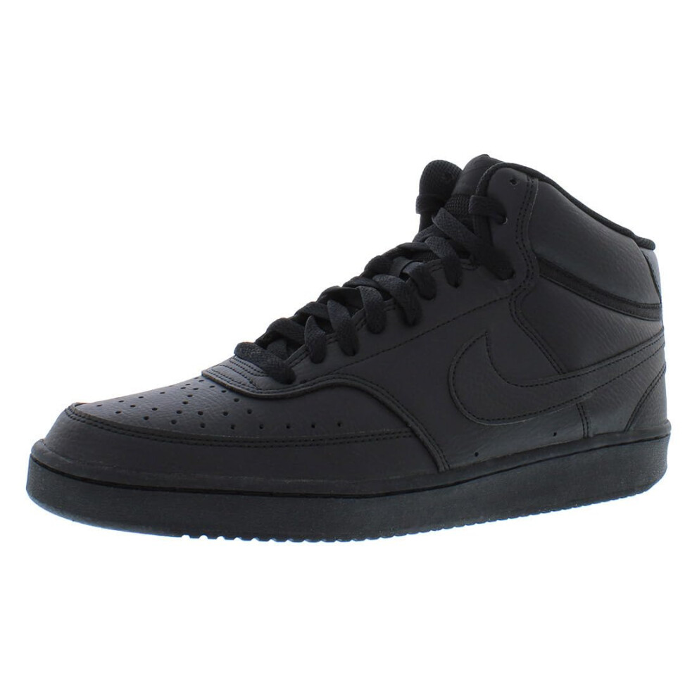 Nike Men's Court Vision Mid Next Nature Basketball Shoes  Black/Black-