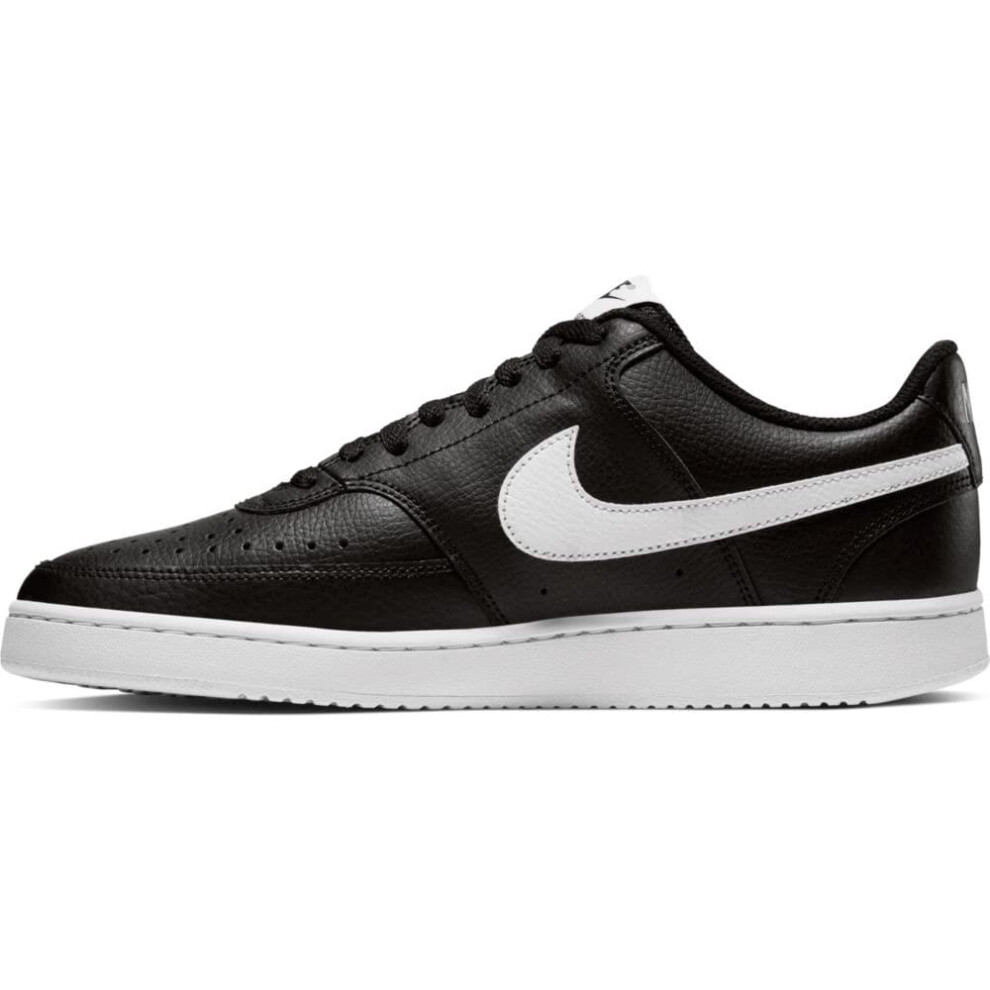 Nike Men's Court Vision Low Sneaker  Black/White-Photon Dust  6 Regula