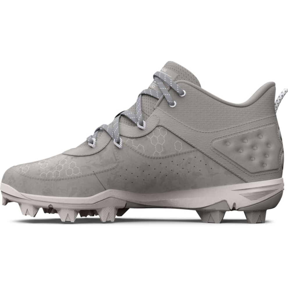 Under Armour Men's Harper 8 Mid RM  (101) Baseball Gray/Baseball Gray/