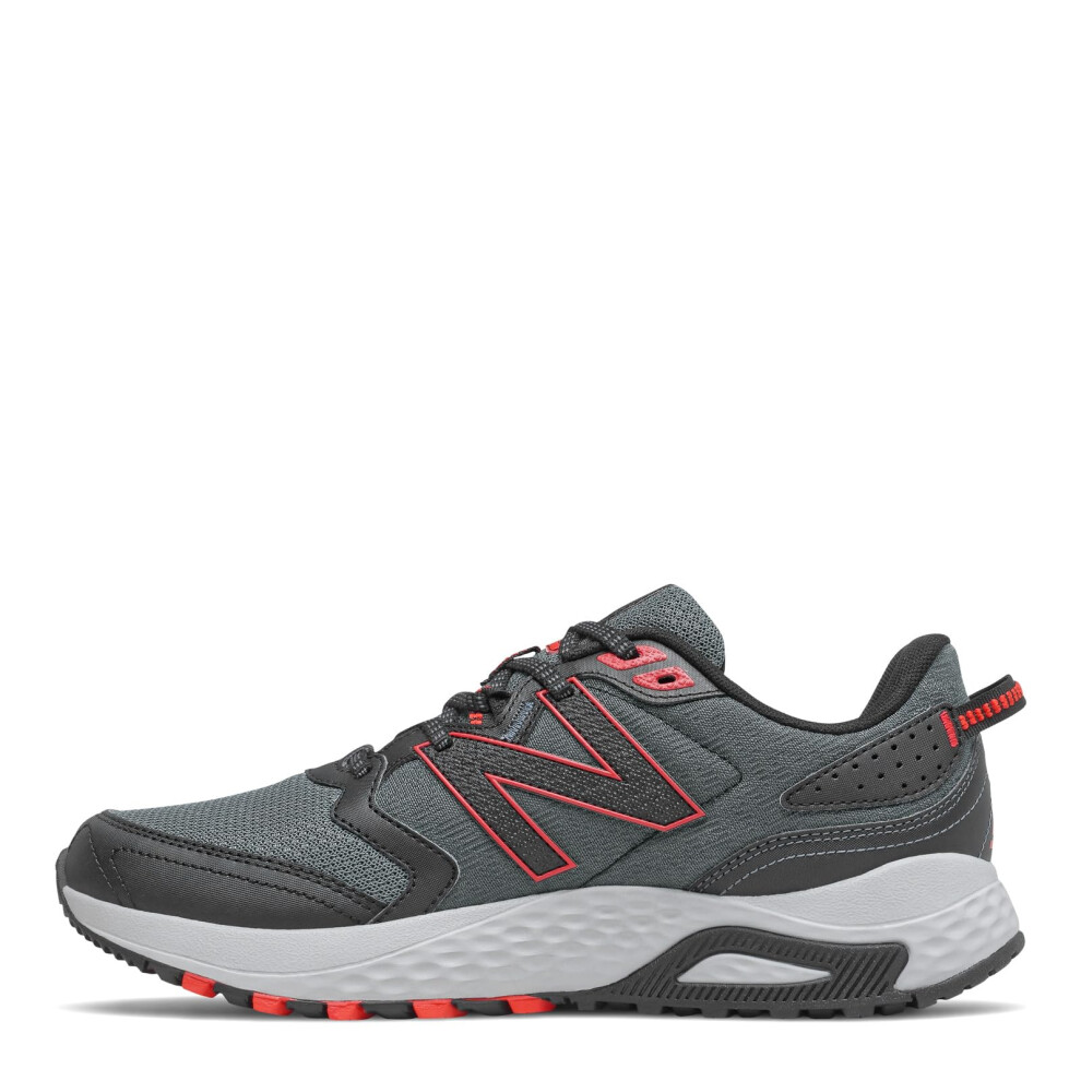 New Balance Men's 410 V7 Running Shoe  Ocean Grey/Black/Velocity Red