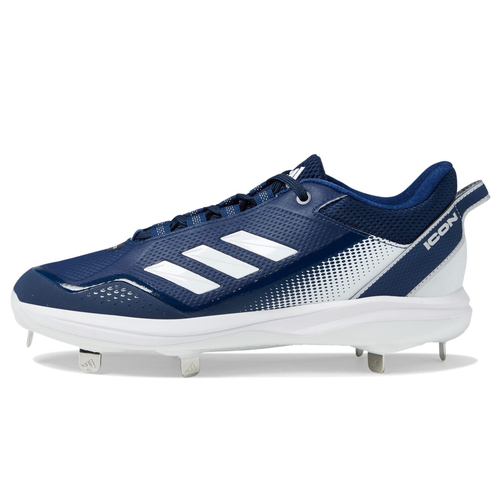 adidas Men's Icon 7 Baseball Shoe  White/Team Navy Blue/Team Navy Blue