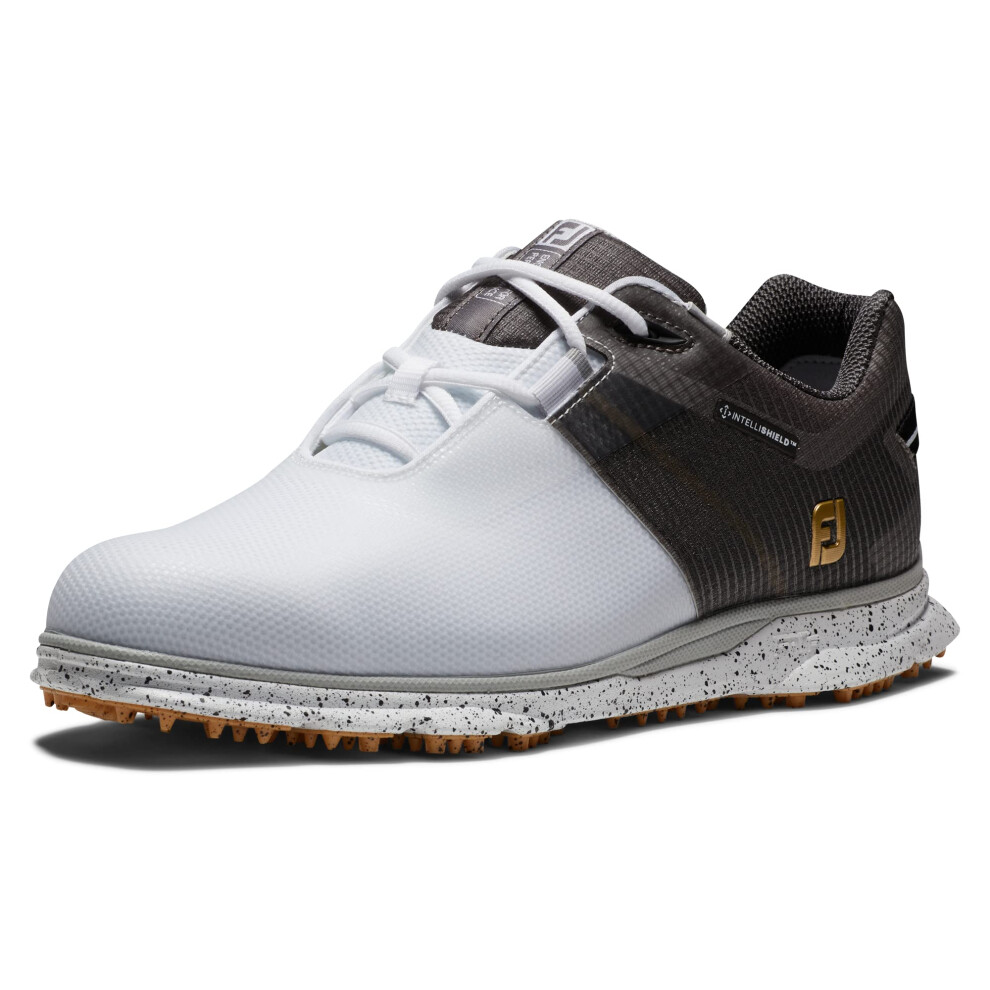 FootJoy Men's Pro|sl Sport Golf Shoe  White/Black/Gold  7.5