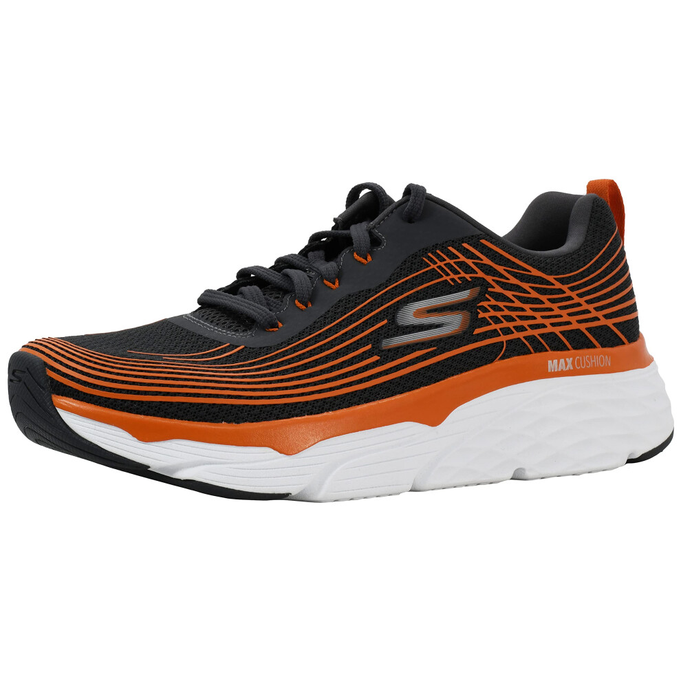 Skechers Men's Max Cushioning Premier Vantage Sneaker Charcoal/Orange