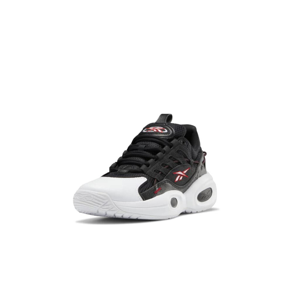 Reebok Unisex Solution Mid Basketball Shoe  Black/White/Vector Red  7.