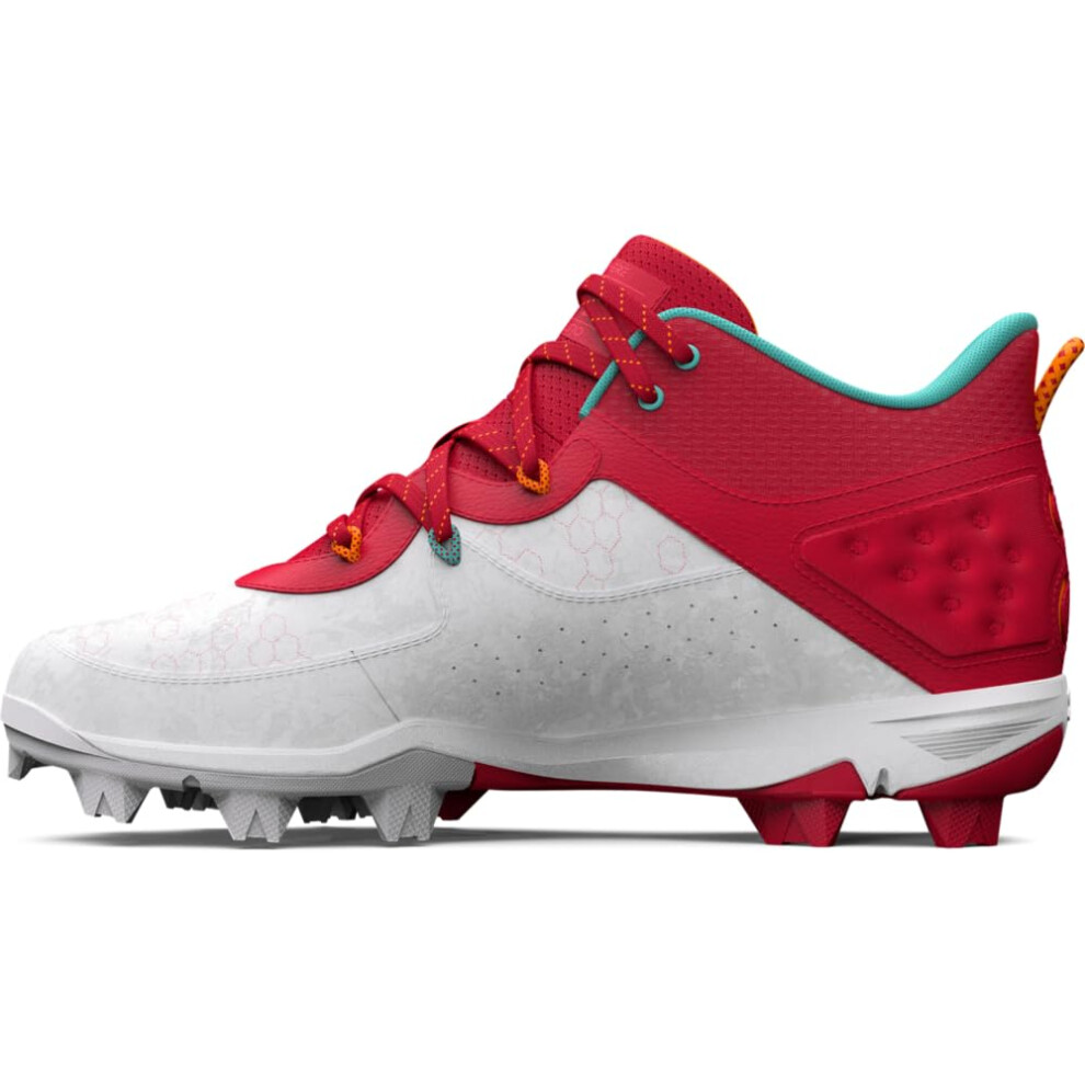 Under Armour Men's Harper 8 Mid RM  (600) Red/White/Red  10.5  US